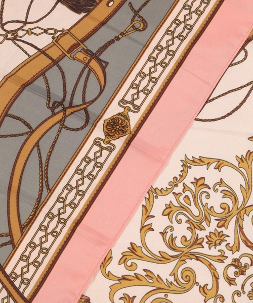 BAYFLOW（ベイフロー）の「90×90 大判スカーフ（バンダナ/スカーフ・レディース・ブラック/ピンク・FREE）」の21枚目の写真