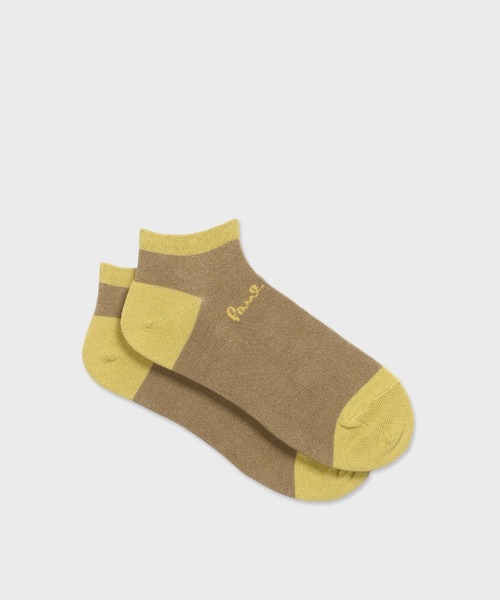 Paul Smith(ポールスミス)の「アンクルロゴ ショートソックス【250659 SN】(ソックス/靴下・メンズ・ライトブルー/ブラック/ネイビー/ベージュ/マルーン・25-27)」の1枚目の写真