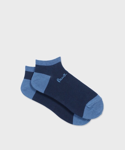 Paul Smith(ポールスミス)の「アンクルロゴ ショートソックス【250659 SN】(ソックス/靴下・メンズ・ライトブルー/ブラック/ネイビー/ベージュ/マルーン・25-27)」の4枚目の写真