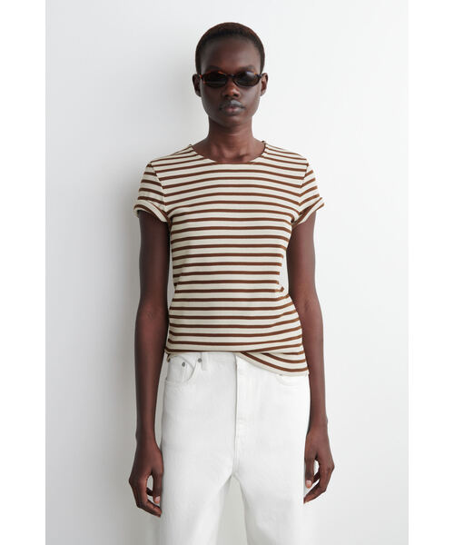 ストライプスリムリブ Tシャツ（その他トップス）｜COS（コス