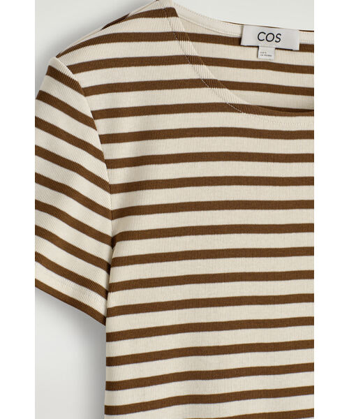 ストライプスリムリブ Tシャツ（その他トップス）｜COS（コス
