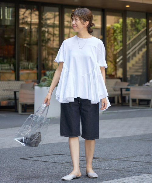 IENA（イエナ）の「IENA CLEAR TOTE BAG（トートバッグ・レディース・ホワイト/ネイビー・FREE）」の6枚目の写真