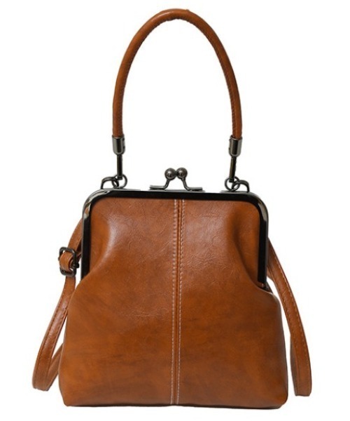 Per sist ence（パーシエンス）の「がま口フェイクレザー2WAYバッグ（ショルダーバッグ・レディース・ブラック/ブラウン・ONE SIZE）」の16枚目の写真