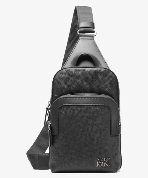MICHAEL KORS(マイケルコース)の「EDISON クロスグレインレザー スリングパック(バックパック/リュック・メンズ・ブラック・FREE)」の1枚目の写真
