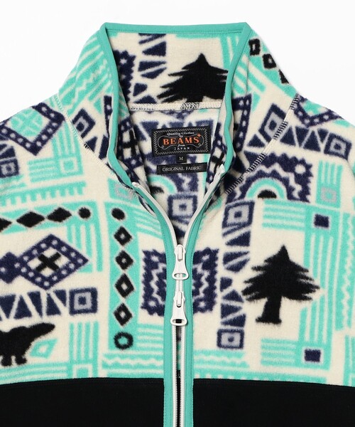 BEAMS PLUS(ビームスプラス)の「2トーン アニマルプリント フリース ミリタリー ライナー(ブルゾン・メンズ・その他・S/M/L/XL)」の5枚目の写真