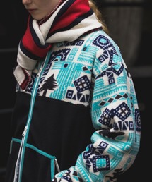 BEAMS PLUS | 2トーン アニマルプリント フリース ミリタリー ライナー(ブルゾン)