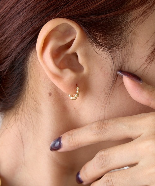 COLONY 2139（コロニートゥーワンスリーナイン）の「ポコポコワンタッチピアス（ピアス（両耳用）・レディース・シルバー/ゴールド・FREE）」の6枚目の写真