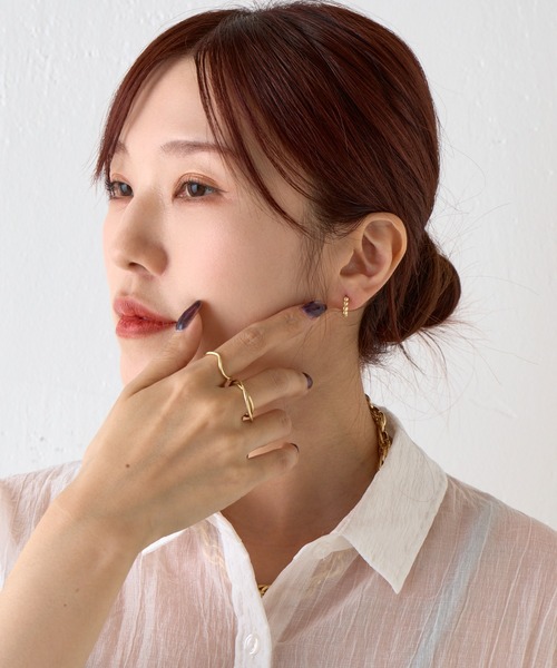 COLONY 2139（コロニートゥーワンスリーナイン）の「ポコポコワンタッチピアス（ピアス（両耳用）・レディース・シルバー/ゴールド・FREE）」の7枚目の写真