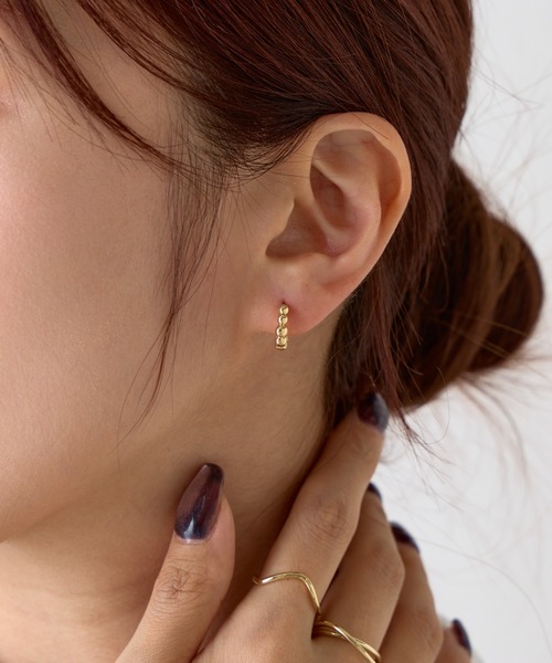 COLONY 2139（コロニートゥーワンスリーナイン）の「ポコポコワンタッチピアス（ピアス（両耳用）・レディース・シルバー/ゴールド・FREE）」の5枚目の写真