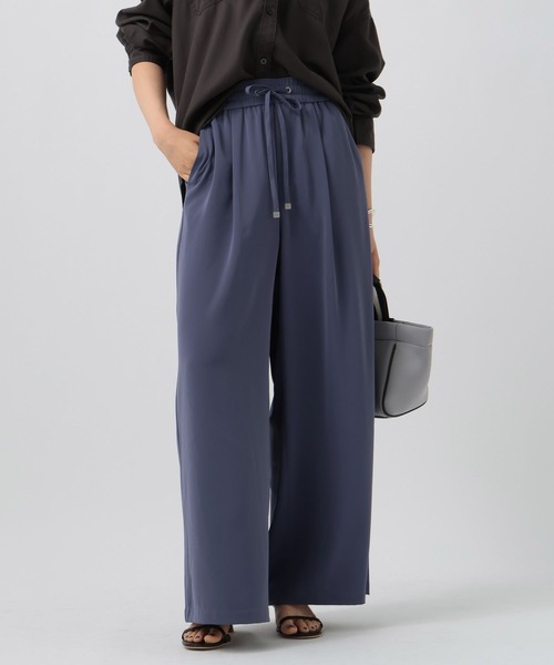BAYFLOW（ベイフロー）の「[縦横に伸びるストレッチ入り]サララックワイドパンツ（その他パンツ・レディース・ブルー/ブラウン/ブラック・MEDIUM/SMALL）」の13枚目の写真