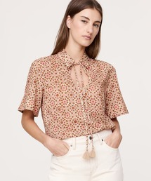 Banana Republic（バナナリパブリック）の「コットン ポップオーバーシャツ (タッセルタイ付き)（シャツ/ブラウス）」