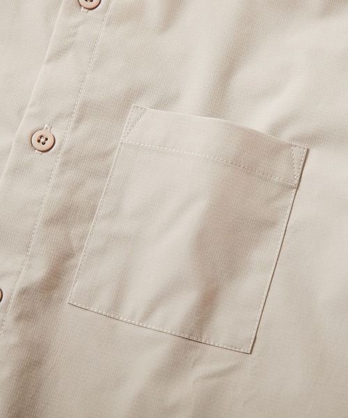 devirock(デビロック)の「撥水 ビッグシルエット ワークシャツ(シャツ/ブラウス・キッズ・グレイッシュベージュ/スミクロ/ブルー系・100cm/110cm/120cm/130cm/140cm/150cm/160cm)」の9枚目の写真