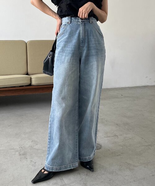 3サイズ展開】ストレートルーズデニム（デニムパンツ）｜CAPRICIEUX LE