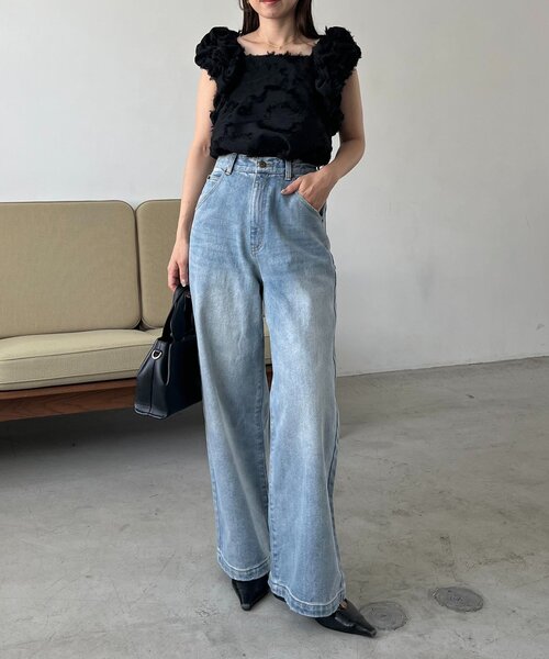 3サイズ展開】ストレートルーズデニム（デニムパンツ）｜CAPRICIEUX LE