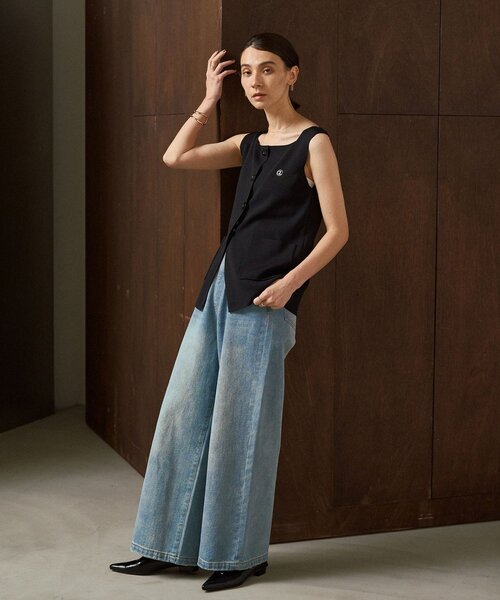 CAPRICIEUX LE'MAGE（カプリシューレマージュ）の「【3サイズ展開】ストレートルーズデニム（デニムパンツ・レディース・ブルー・38/PS/36）」の7枚目の写真