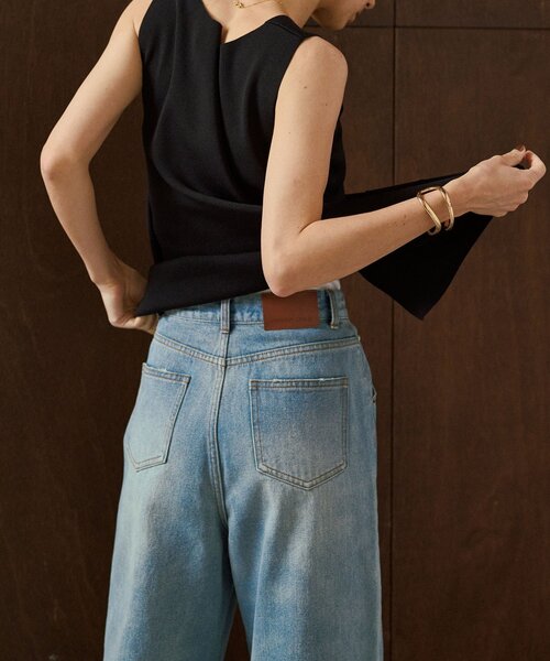 CAPRICIEUX LE'MAGE（カプリシューレマージュ）の「【3サイズ展開】ストレートルーズデニム（デニムパンツ・レディース・ブルー・38/PS/36）」の8枚目の写真