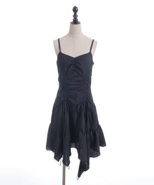 axes femme POETIQUE（アクシーズファムポエティック）の「ドロストデザインイレヘムワンピース（ワンピース・レディース・ブラック/ネイビー/ホワイト・MEDIUM）」の18枚目の写真