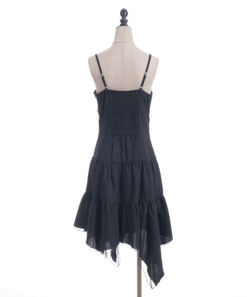 axes femme POETIQUE（アクシーズファムポエティック）の「ドロストデザインイレヘムワンピース（ワンピース・レディース・ブラック/ネイビー/ホワイト・MEDIUM）」の20枚目の写真