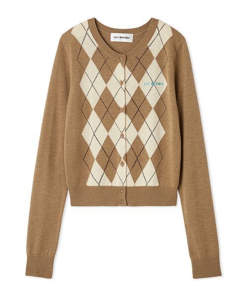 OUR LEGACY アーガイル柄ブラウンカーディガン 48 OUR LEGACY