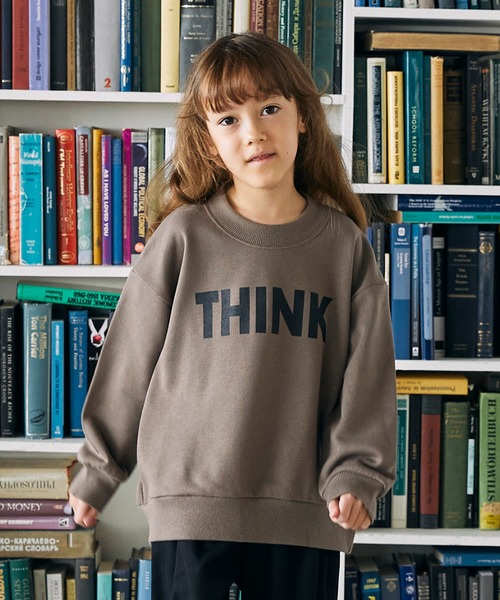 GENERATOR(ジェネレーター)の「ジェネレーター THINK トレーナー(スウェット・キッズ・ブラック/アッシュグレー/トップグレー・XL/L)」の1枚目の写真