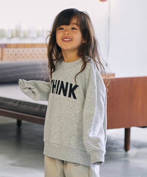 GENERATOR(ジェネレーター)の「ジェネレーター THINK トレーナー(スウェット・キッズ・ブラック/アッシュグレー/トップグレー・XL/L)」の3枚目の写真