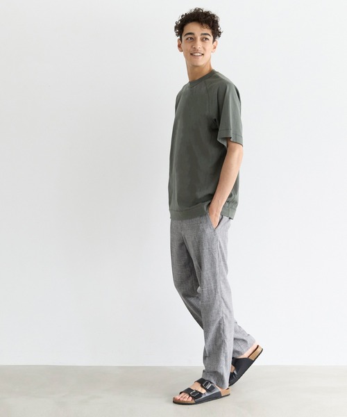 coca(coca)(コカ)の「OE天竺ラグランステッチTシャツ(Tシャツ/カットソー・メンズ・ホワイト/チャコール/ブラック/ダークグリーン・XL/M/L)」の7枚目の写真