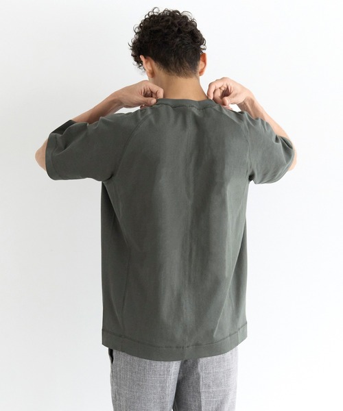 coca(coca)(コカ)の「OE天竺ラグランステッチTシャツ(Tシャツ/カットソー・メンズ・ホワイト/チャコール/ブラック/ダークグリーン・XL/M/L)」の8枚目の写真
