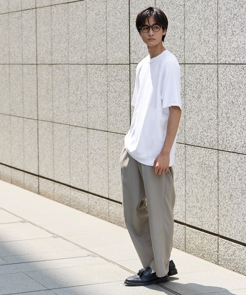 coca(coca)(コカ)の「OE天竺ラグランステッチTシャツ(Tシャツ/カットソー・メンズ・ホワイト/チャコール/ブラック/ダークグリーン・XL/M/L)」の9枚目の写真