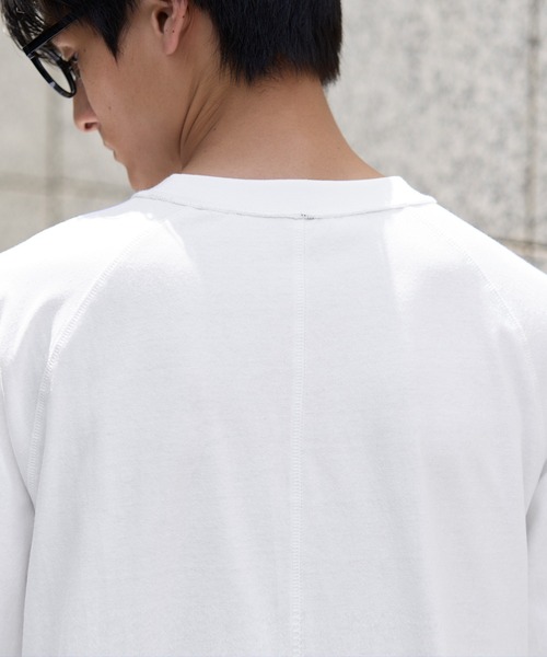 coca(coca)(コカ)の「OE天竺ラグランステッチTシャツ(Tシャツ/カットソー・メンズ・ホワイト/チャコール/ブラック/ダークグリーン・XL/M/L)」の12枚目の写真