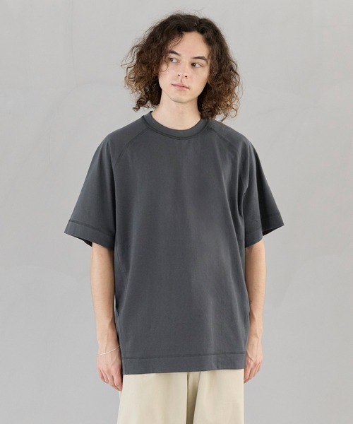 coca(coca)(コカ)の「OE天竺ラグランステッチTシャツ(Tシャツ/カットソー・メンズ・ホワイト/チャコール/ブラック/ダークグリーン・XL/M/L)」の15枚目の写真