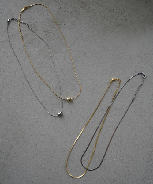 qualite（カリテ）の「ステンレスネックレス/スネークチェーン/シンプル/大人のネックレス（ネックレス・レディース・ゴールド/シルバー・フリー）」の4枚目の写真