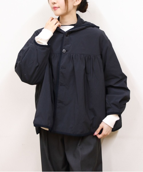 ORCIVAL(オーシバル)の「ORCIVAL/オーシバル ギャザーアウター GATHERED OUTER OR-A0732 KTM(その他アウター・レディース・ダークネイビー/ライトグレー・1)」の1枚目の写真