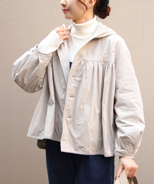 ORCIVAL(オーシバル)の「ORCIVAL/オーシバル ギャザーアウター GATHERED OUTER OR-A0732 KTM(その他アウター・レディース・ダークネイビー/ライトグレー・1)」の6枚目の写真