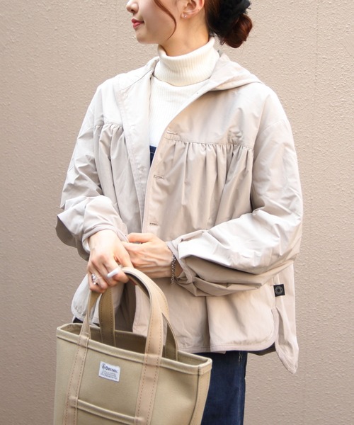 ORCIVAL(オーシバル)の「ORCIVAL/オーシバル ギャザーアウター GATHERED OUTER OR-A0732 KTM(その他アウター・レディース・ダークネイビー/ライトグレー・1)」の7枚目の写真