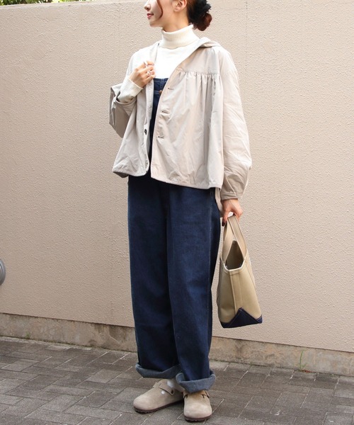 ORCIVAL(オーシバル)の「ORCIVAL/オーシバル ギャザーアウター GATHERED OUTER OR-A0732 KTM(その他アウター・レディース・ダークネイビー/ライトグレー・1)」の12枚目の写真