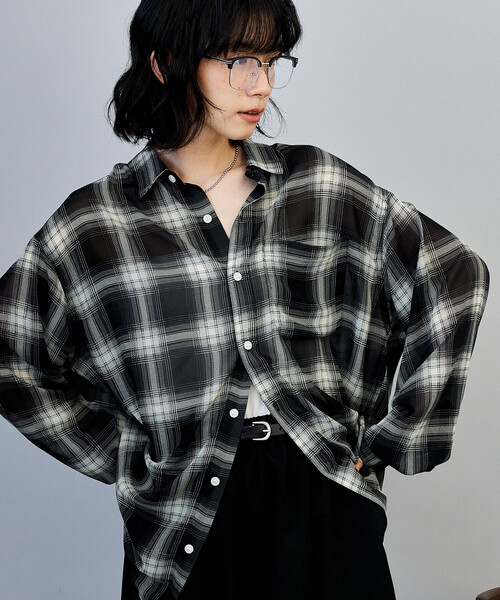 チェックシアーシャツ（シャツ/ブラウス）｜FREAK'S STORE