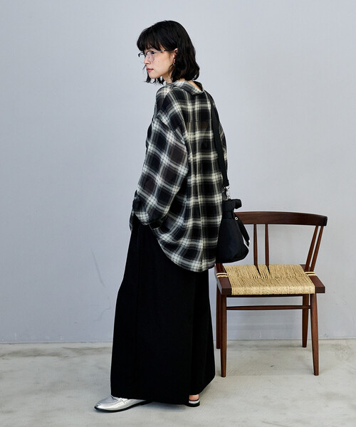 FREAK'S STORE(フリークスストア)の「チェックシアーシャツ(シャツ/ブラウス・レディース・ブラック/ネイビー/レッド・フリ-)」の16枚目の写真