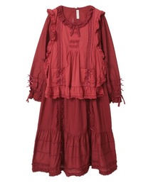 ★美品★ピンクハウス♡ゴージャスワンピース　ドット　赤　レッド 赤ローズドットワンピース - ピンクハウス通販｜リサイクル