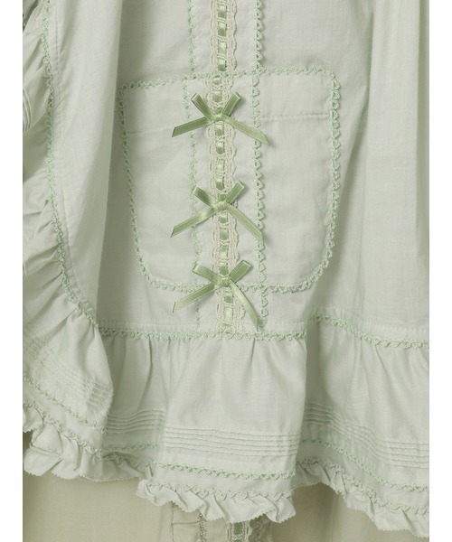 PINK HOUSE（ピンクハウス）の「タブリエ付きワンピース（ワンピース・レディース・ホワイト/ライトグリーン/ピンク/レッド・フリー）」の16枚目の写真