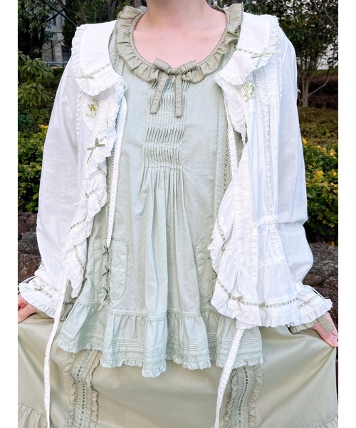 タブリエ付きワンピース（ワンピース）｜PINK HOUSE（ピンクハウス）の