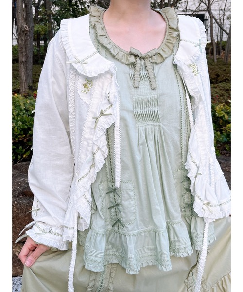 ピンクハウス タブリエ付き ワンピース タブリエ付きワンピース（ワンピース）｜PINK HOUSE（ピンクハウス）の