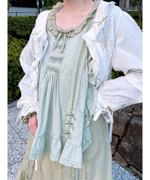 ピンクハウス タブリエ付き ワンピース タブリエ付きワンピース（ワンピース）｜PINK HOUSE（ピンクハウス）の