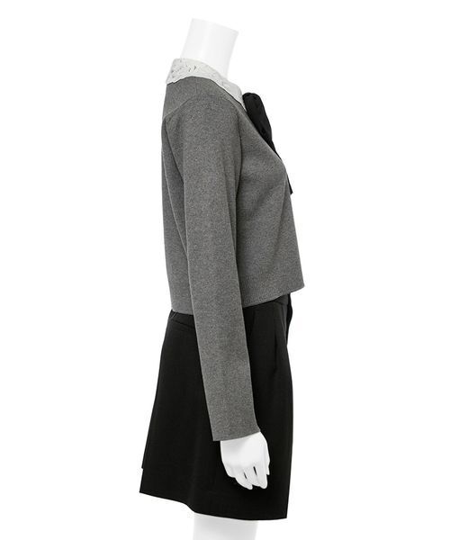 デタッチャブルレースカラーカーディガン（カーディガン/ボレロ