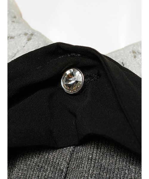 CELFORD（セルフォード）の「デタッチャブルレースカラーカーディガン（カーディガン/ボレロ・レディース・モカ/チャコールグレー/ブラック・36/38）」の13枚目の写真