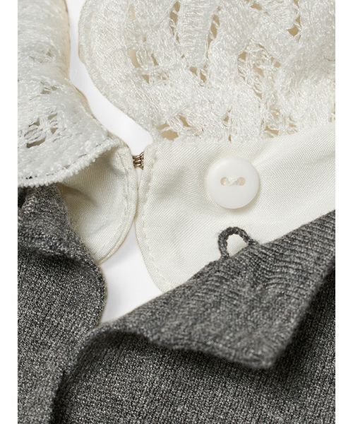 デタッチャブルレースカラーカーディガン（カーディガン/ボレロ