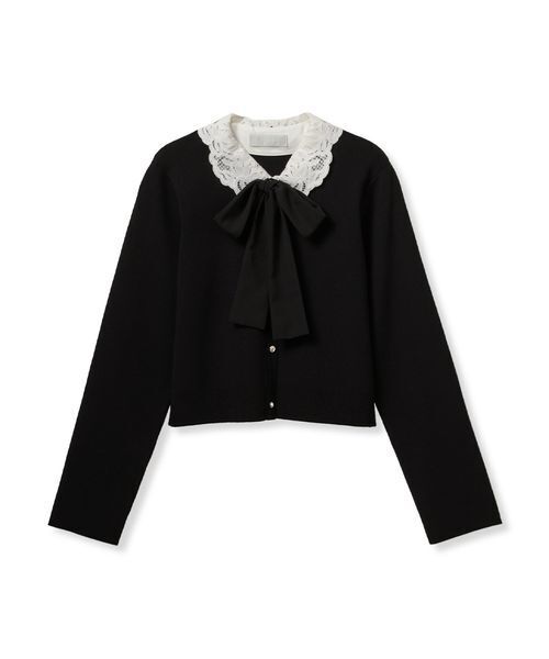 デタッチャブルレースカラーカーディガン デタッチャブルレースカラーカーディガン（カーディガン/ボレロ