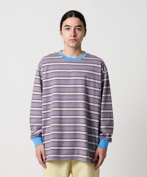 セール】＜CITEN＞ランダムボーダーロンT（Tシャツ/カットソー