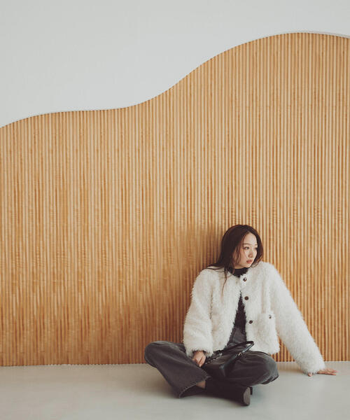 ◇【Oggi掲載】カーリーフェイクファージャケット（その他アウター