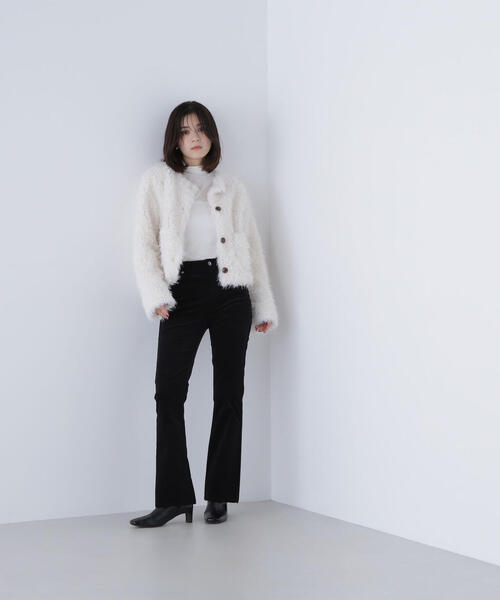 NATURAL BEAUTY BASIC(ナチュラルビューティーベーシック)の「◇【Oggi掲載】カーリーフェイクファージャケット(その他アウター・レディース・ベージュ/オフホワイト・SMALL/MEDIUM)」の9枚目の写真