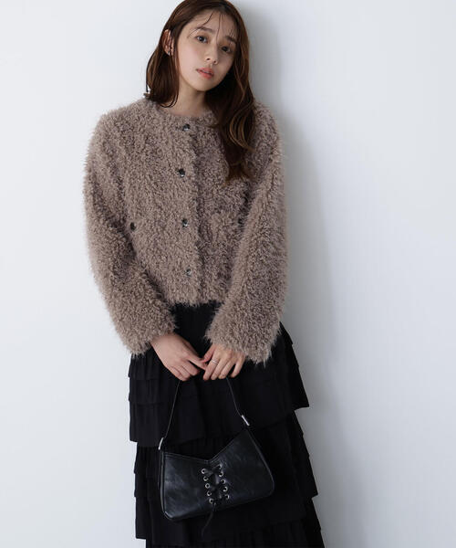 ◇【Oggi掲載】カーリーフェイクファージャケット（その他アウター